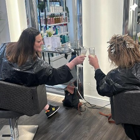 Visit leah durrant hairdressers in Chertsey Surrey