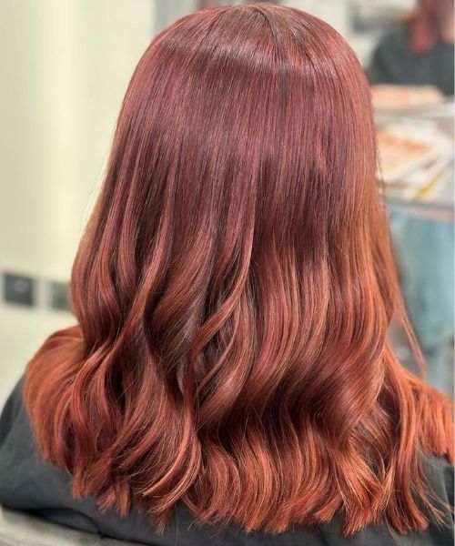 AFTER Autumn haircut and styling at Leah Durrant Hair Salon in Chertsey for fresh, healthy autumn hair